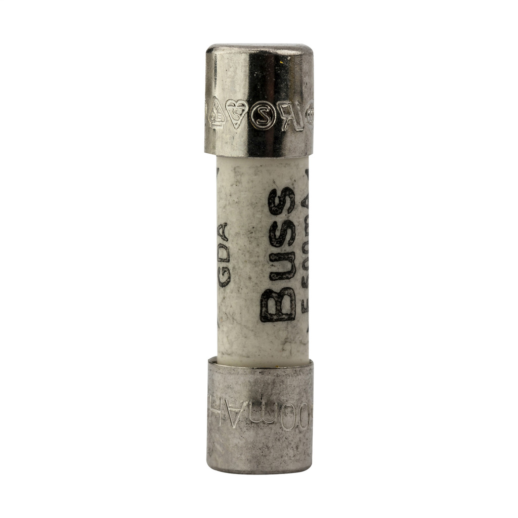 GDA-50MA Small Dimension Fast Acting Fuse, 50 mA, 250 V AC/32 V DC, 1500 A Interrupt, Cylindrical Body