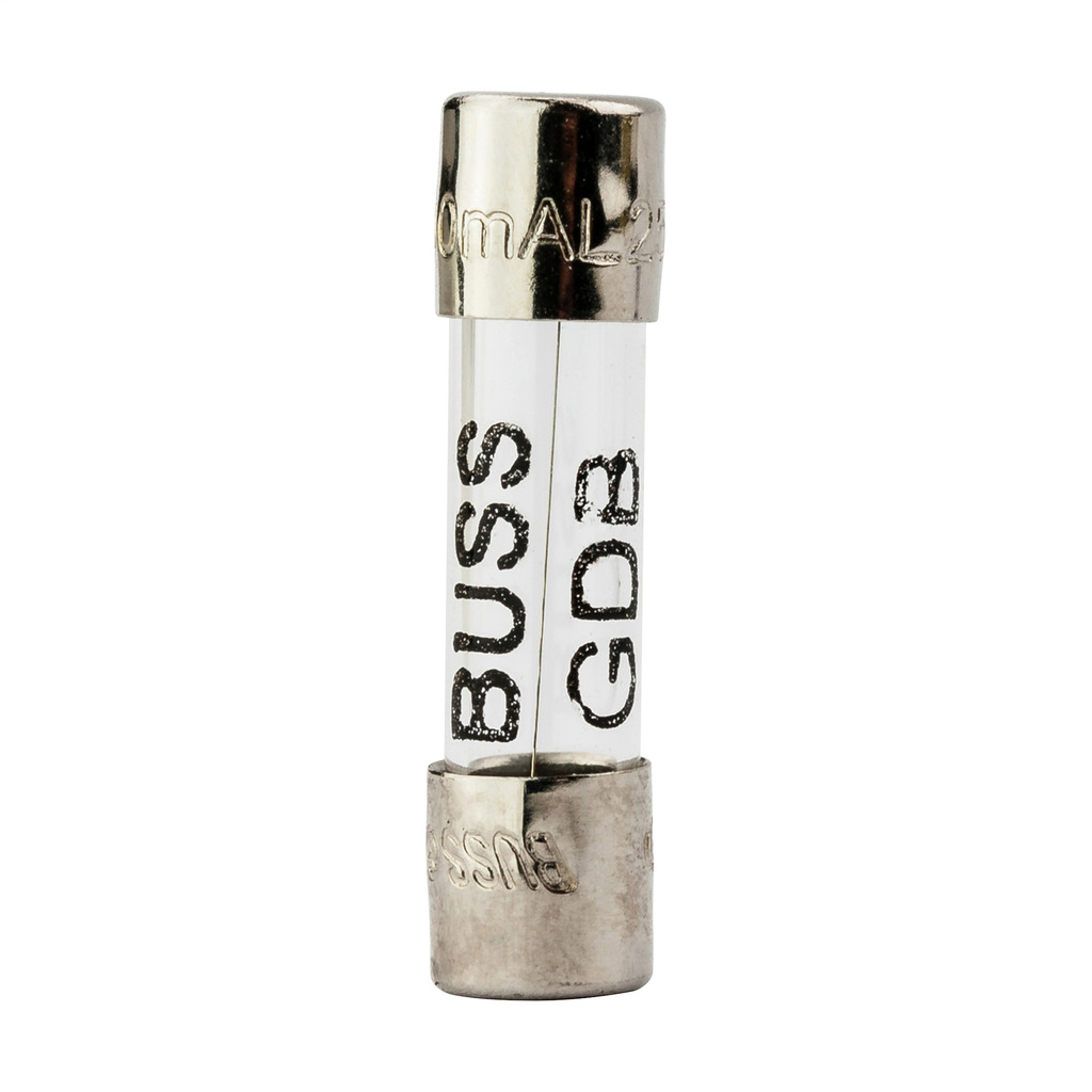 GDB-2A Small Dimension Fast Acting Fuse, 2 A, 250 V AC/32 V DC, 35 A Interrupt, Cylindrical Body