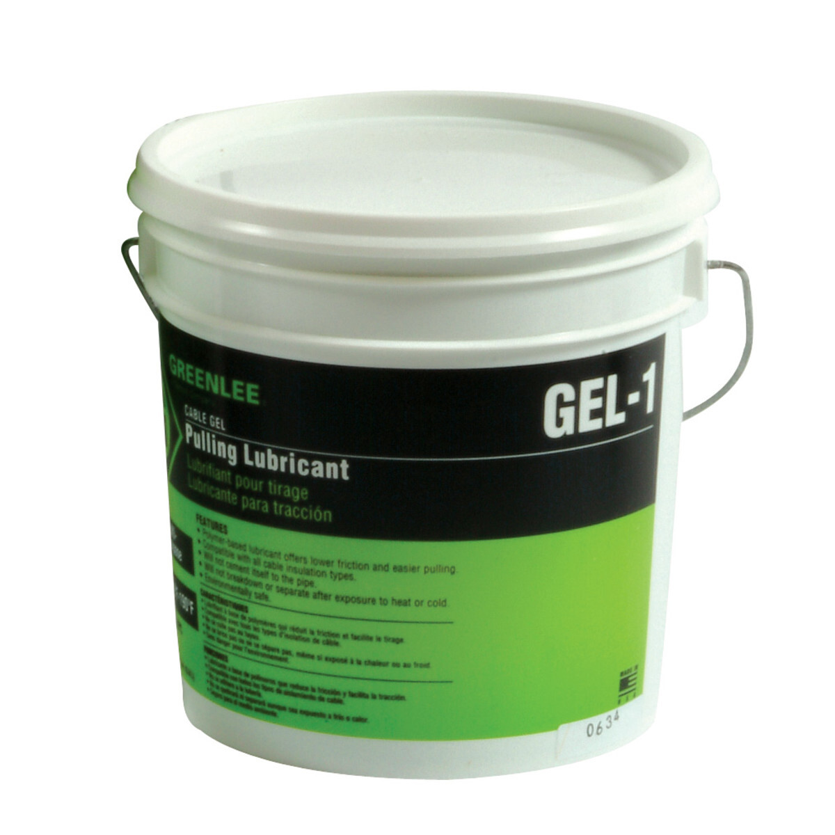 GEL-1 Cable-Gel Cable Pulling Lubricant, 1 gal Squeeze Bottle, Gel Form, 1