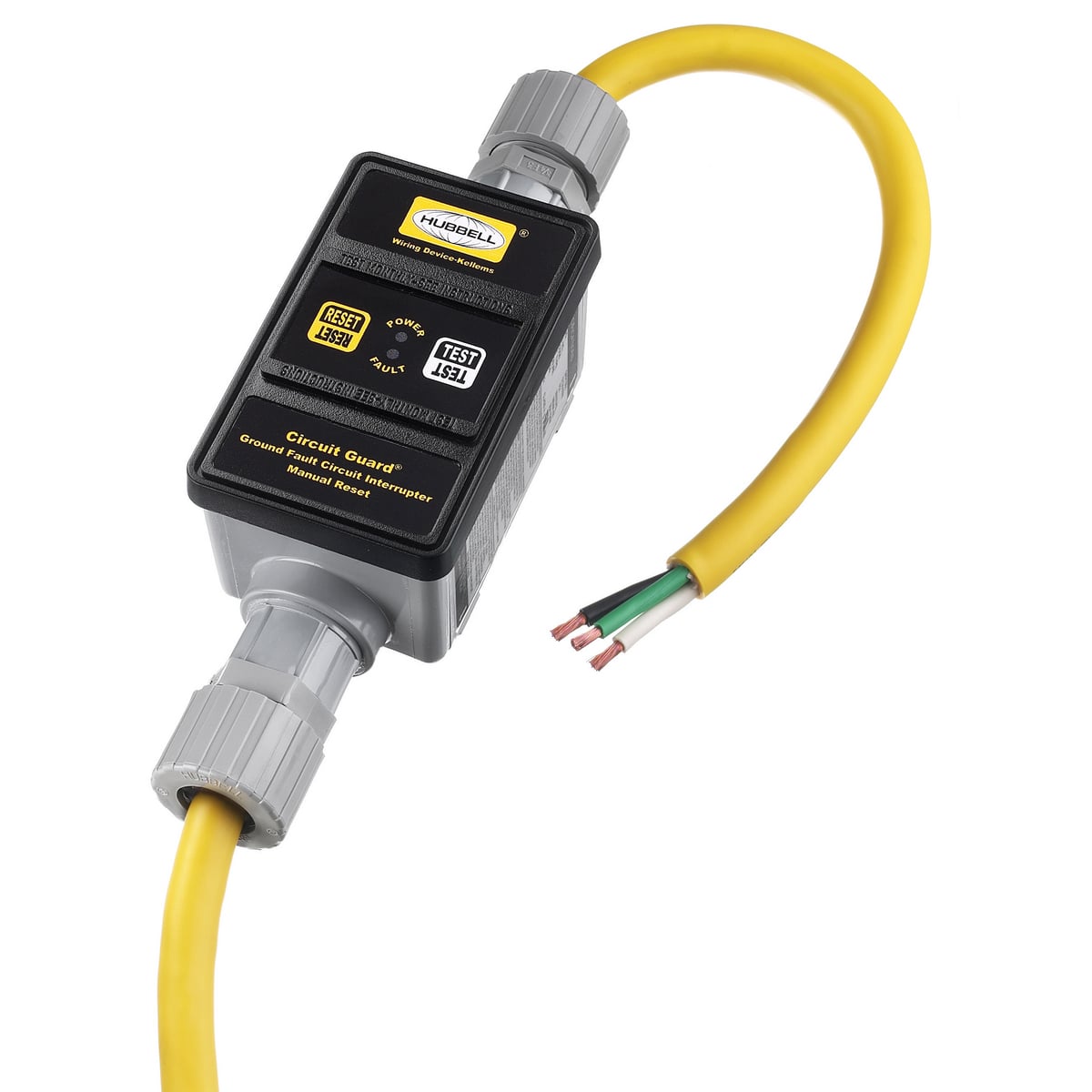 GFP1301 Portable Straight Blade, (3) Conductors 10 AWG Conductor Copper Conductor, 2 ft L, 120 VAC