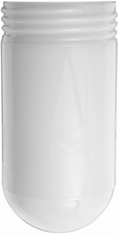 GL100W 100 Vaporproof Light Fixture Globe, Cylindrical, 100 W Lamp, For Use With Vaporproof Fixture and Lawn Light, Lime Crystal
