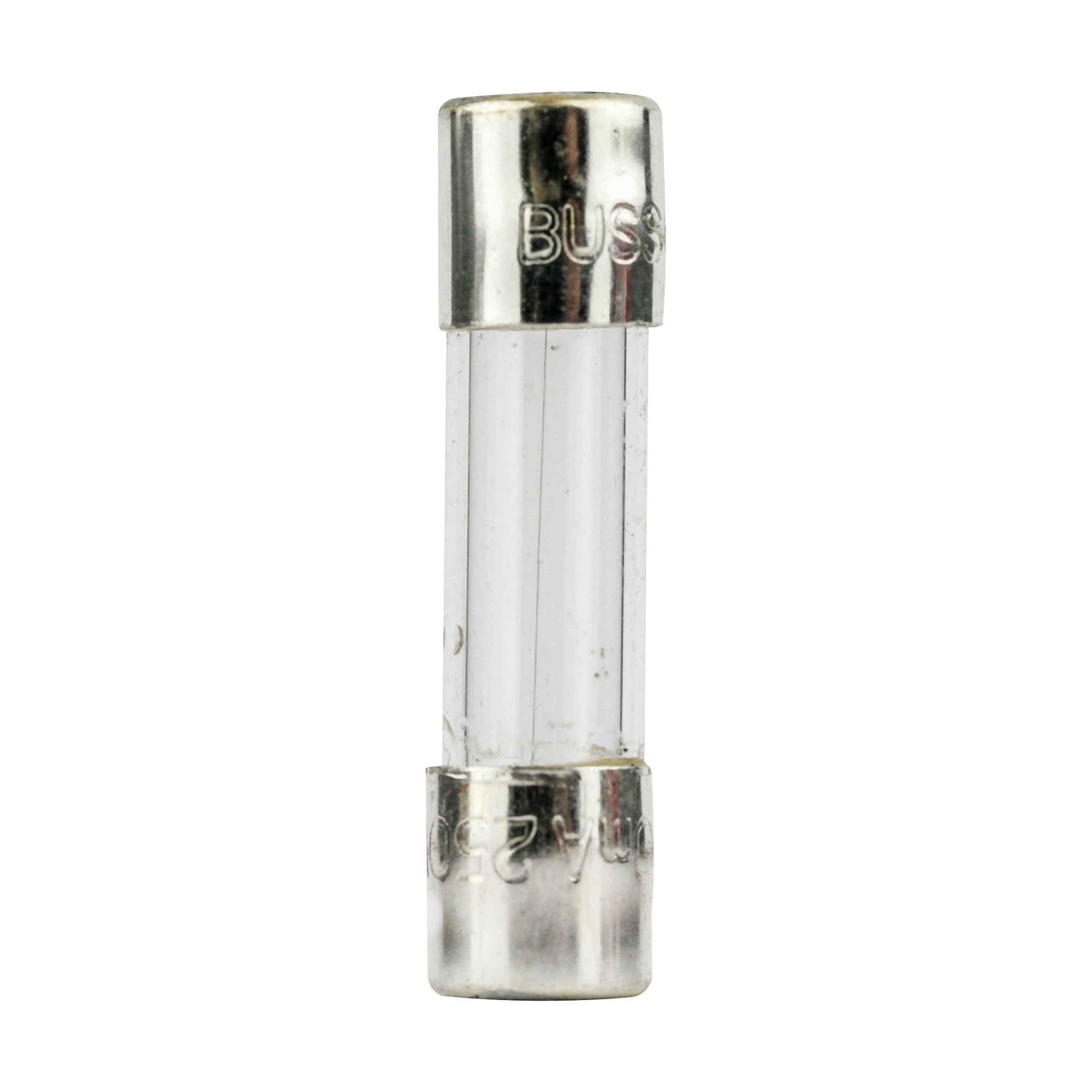 GMA-250MA Low Breaking Small Dimension Fast Acting Fuse With Nickel Plated Brass End Caps, 250 mA, 250 VAC, 35 A, 10 kA Interrupt, Cylindrical Body