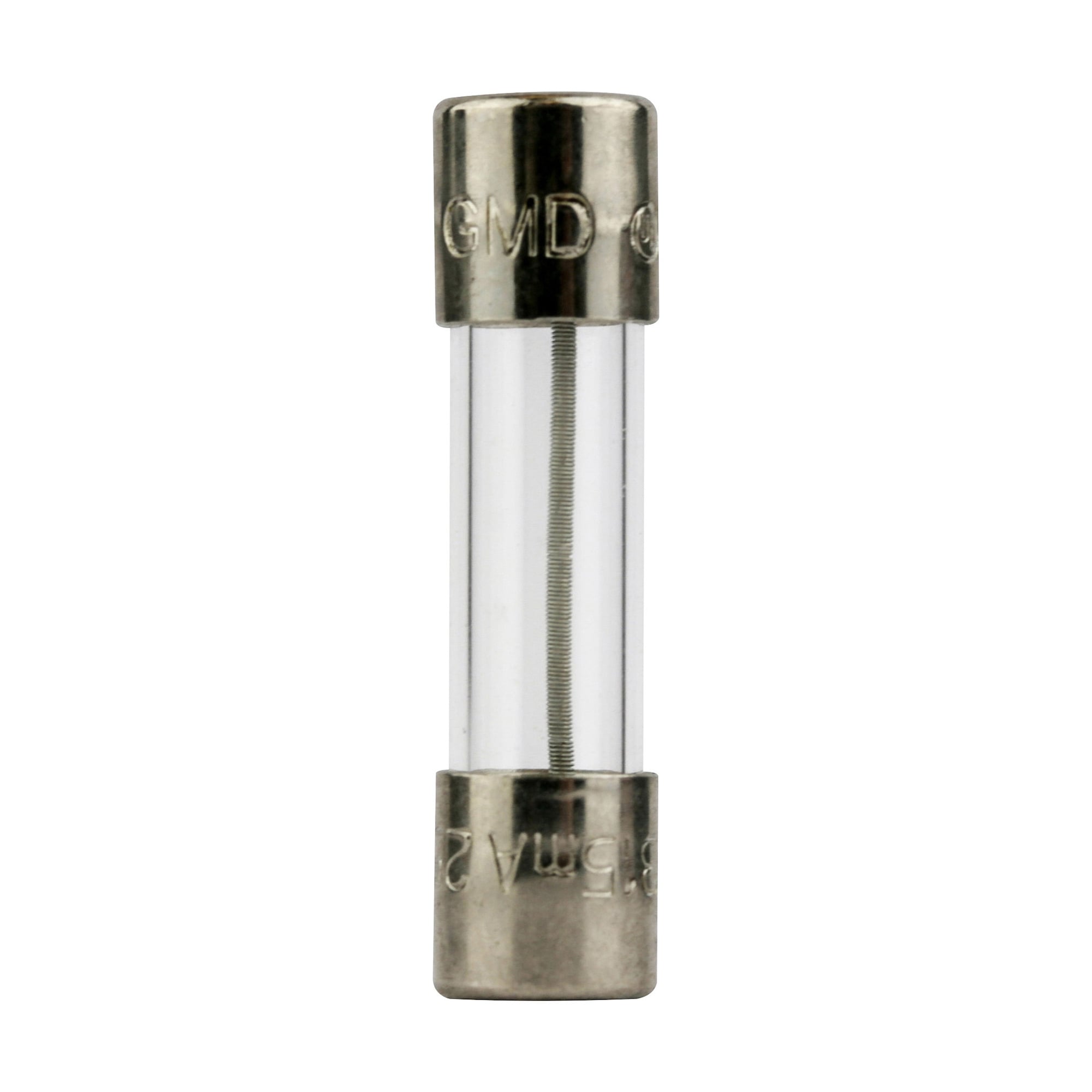 GMA-600MA Electronic Low Breaking Small Dimension Fast Acting Fuse With Nickel Plated Brass End Cap, 600 mA, 250 VAC, 35 A, 10 kA Interrupt, Cylindrical Body