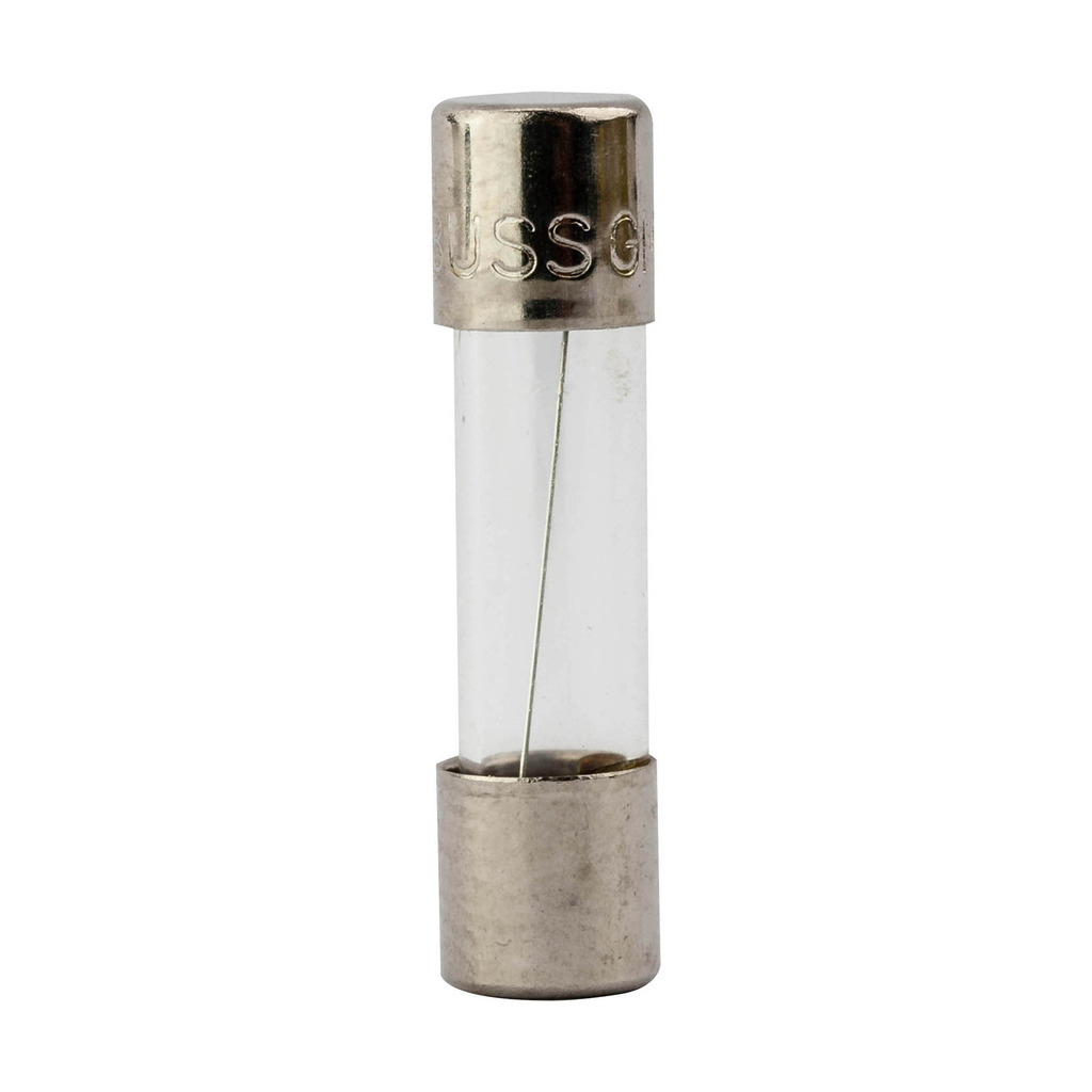 GMC-5A Electronic Low Breaking Medium Time Delay Fuse With Nickel Plated Brass End Cap, 5 A, 125 VAC, 10 kA Interrupt, Cylindrical Body
