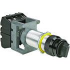 G SERIES - ALUMINUM SHORT MAINTAINED CONTACT 3-POSITION SELECTOR SWITCHOPERATOR - "HAND - OFF - AUTO"/BLANK NAMEPLATE - 1NO/1NC CONTACT RATING