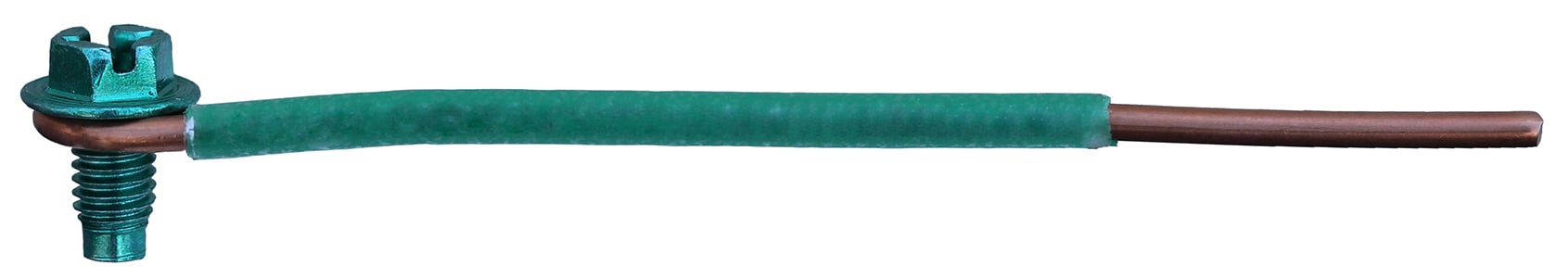 GP650 Ground Pigtail With Hex Combo GS, 12 AWG Solid Copper Wire, 7-1/2 in L, Screw Terminal