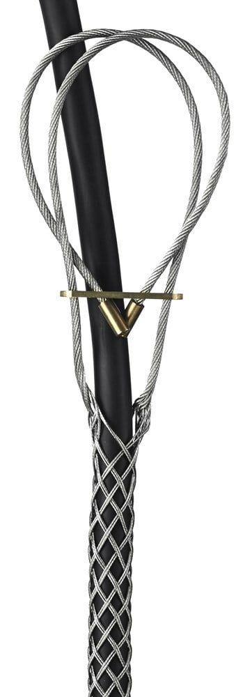 02217016 Heavy Duty Closed Mesh Universal Eye Multi-Weave Service Drop Support Grip, 500 lb Breaking Strength, 0.23 to 0.31 in Cable, Bronze, TiN Coated