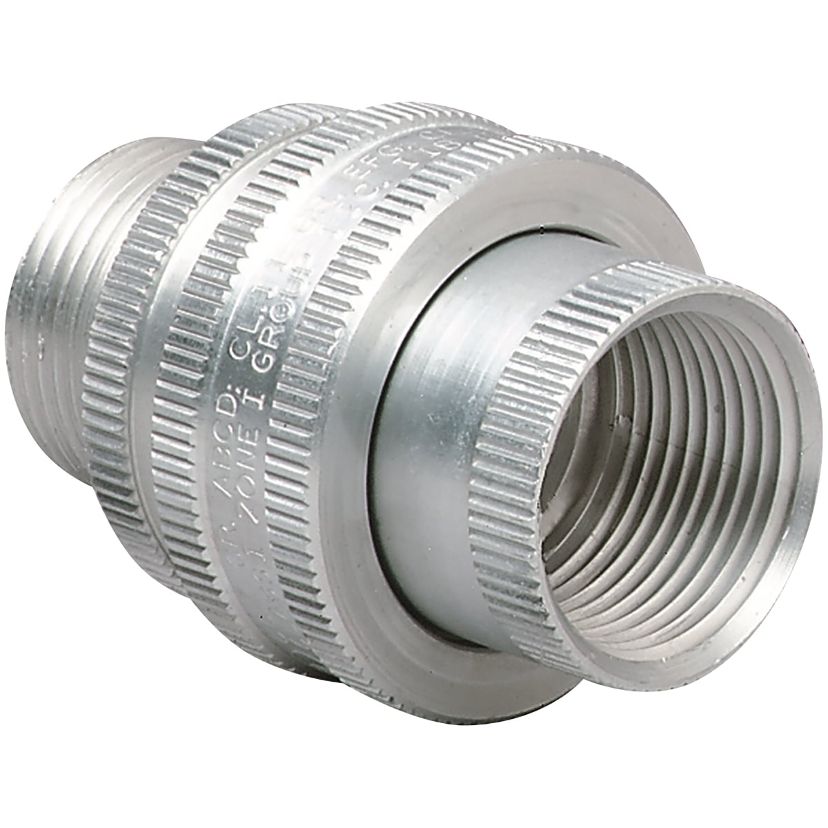 GUM-6 Male to Female Conduit Union, 2 in, Aluminum, Natural
