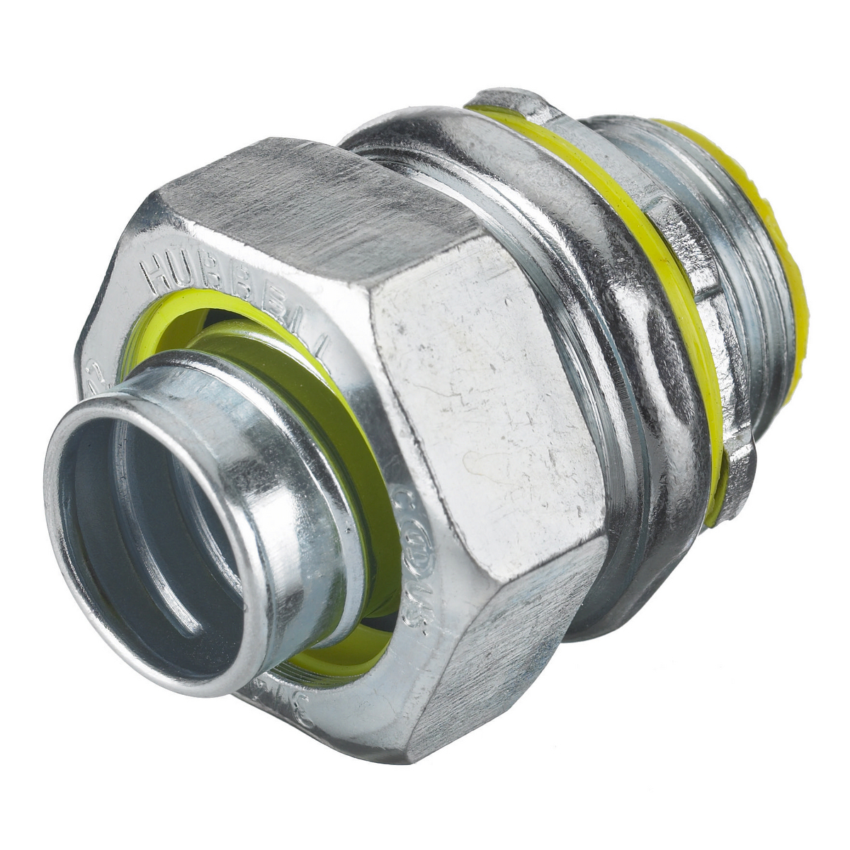 H1251 Insulated Straight Male Metallic Liquidtight Connector, 1-1/4 in Trade, Zinc Plated