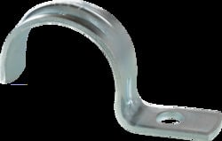 Jiffy Clip, Heavy Duty, One Hole strap, Fits 1/2" EMT Conduit, Zinc Plated