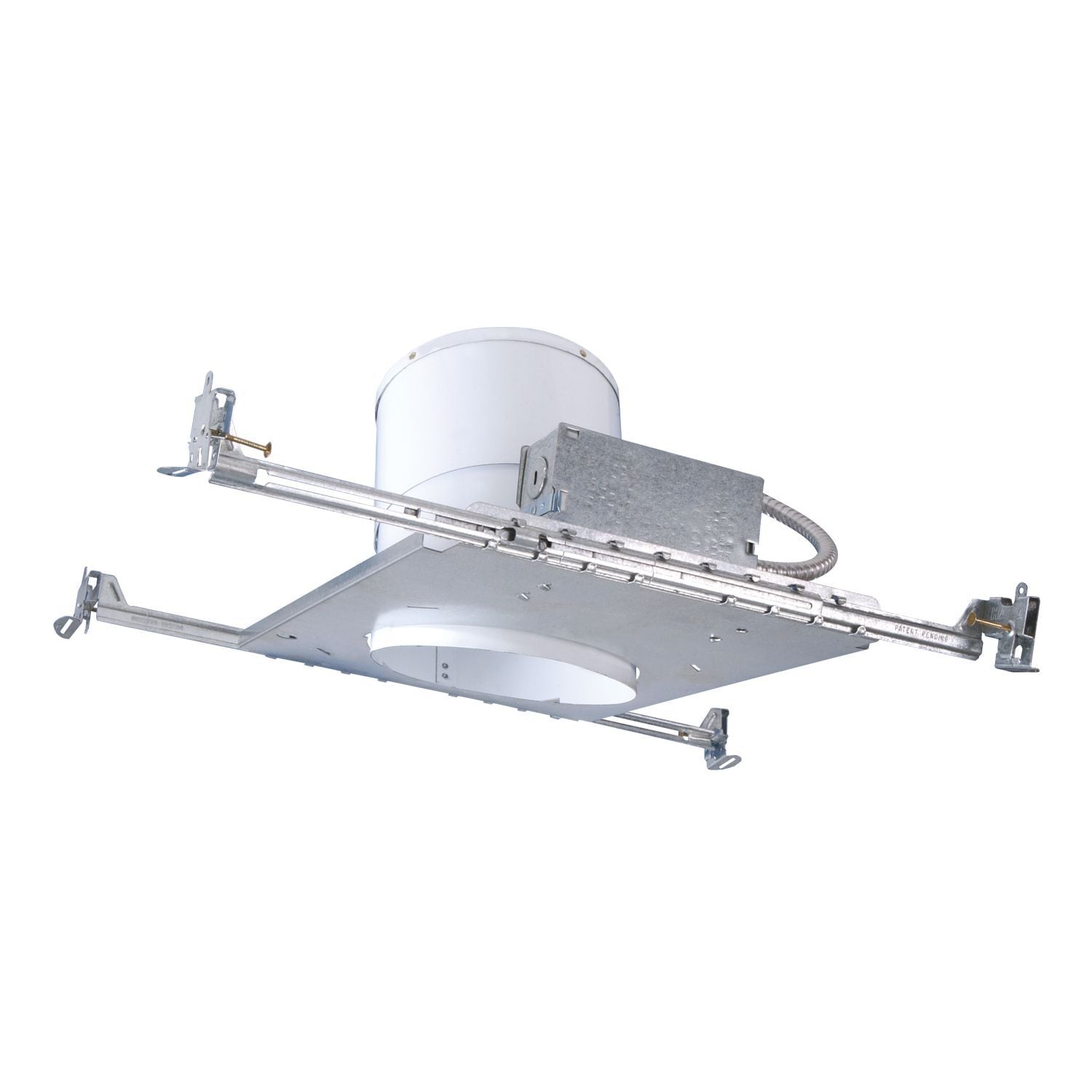 H47T Halo Air-Tite H4 Series New Construction Recessed Sloped Housing, Incandescent Lamp, Non-Insulated Insulation, 120 V AC, 5-1/4 in Ceiling Opening, Aluminum/Steel Housing