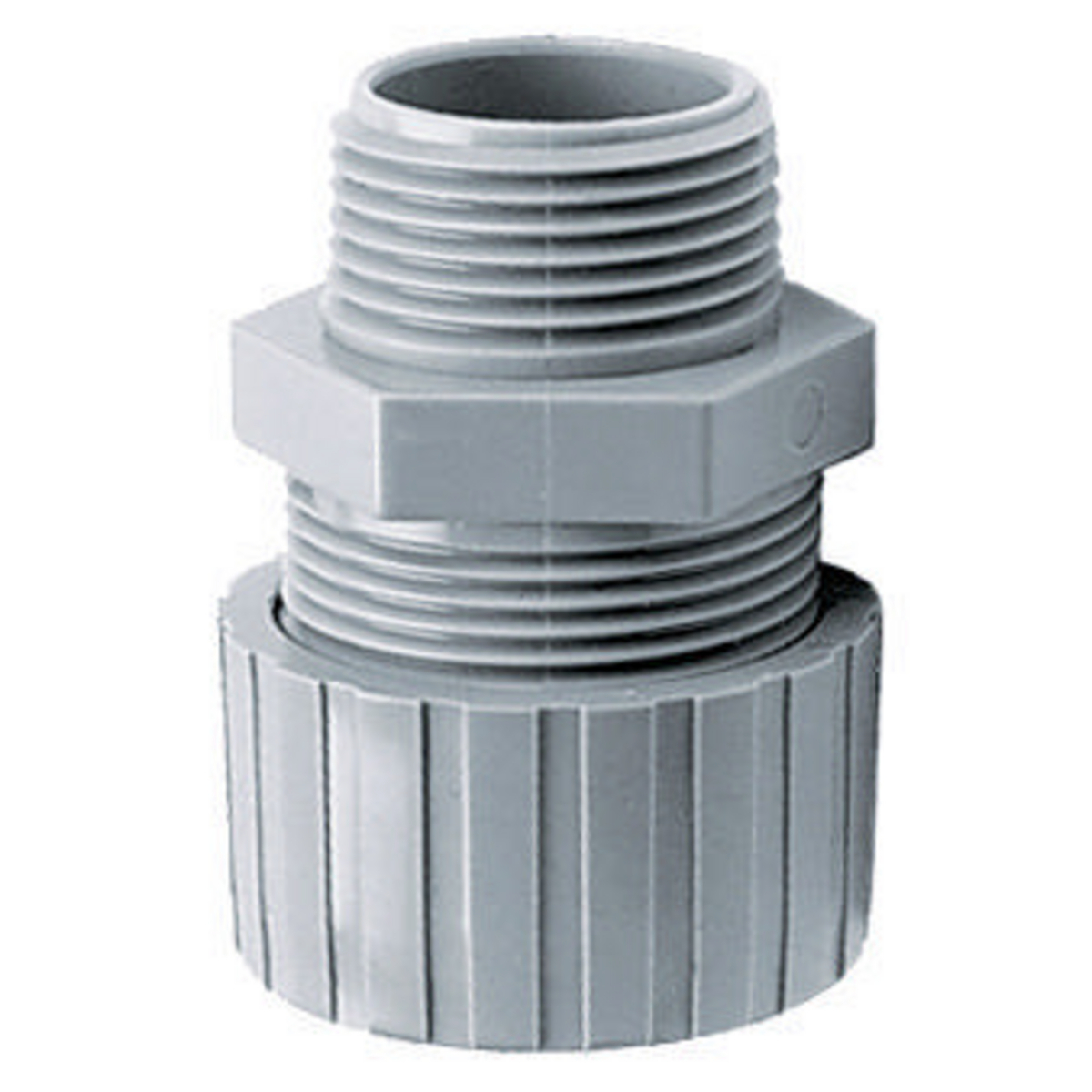 HBL10CM41S Strain Relief Watertight Seal Cord Connector, 1 in NPT Trade, (1) Conductors, 0.63 to 0.75 in Cable Openings, Nylon, Smooth
