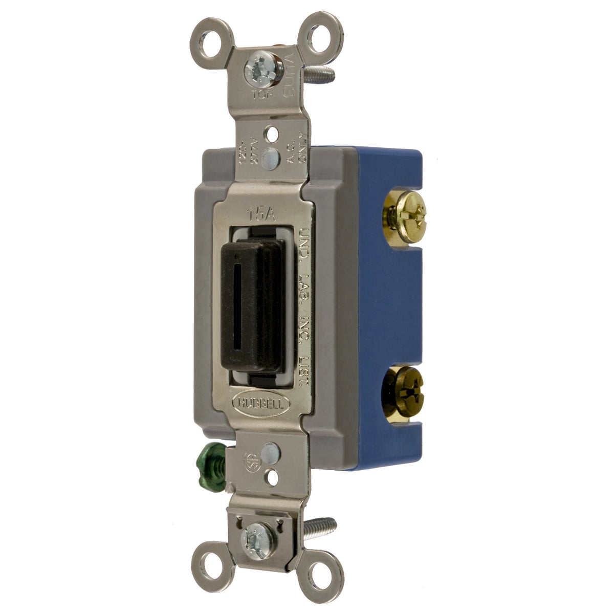 HBL1203L 3-Way Extra Heavy Duty General Purpose Standard Locking Switch With Key, 120 to 277 V AC, 15 A, 4155 W Power Rating, 2-Position Contact