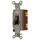 Switches and Lighting Controls, Extra Heavy Duty Industrial Grade, Toggle Switches, General Purpose AC, Single Pole, 20A 120/277V AC, Back and Side Wired, Brown Toggle