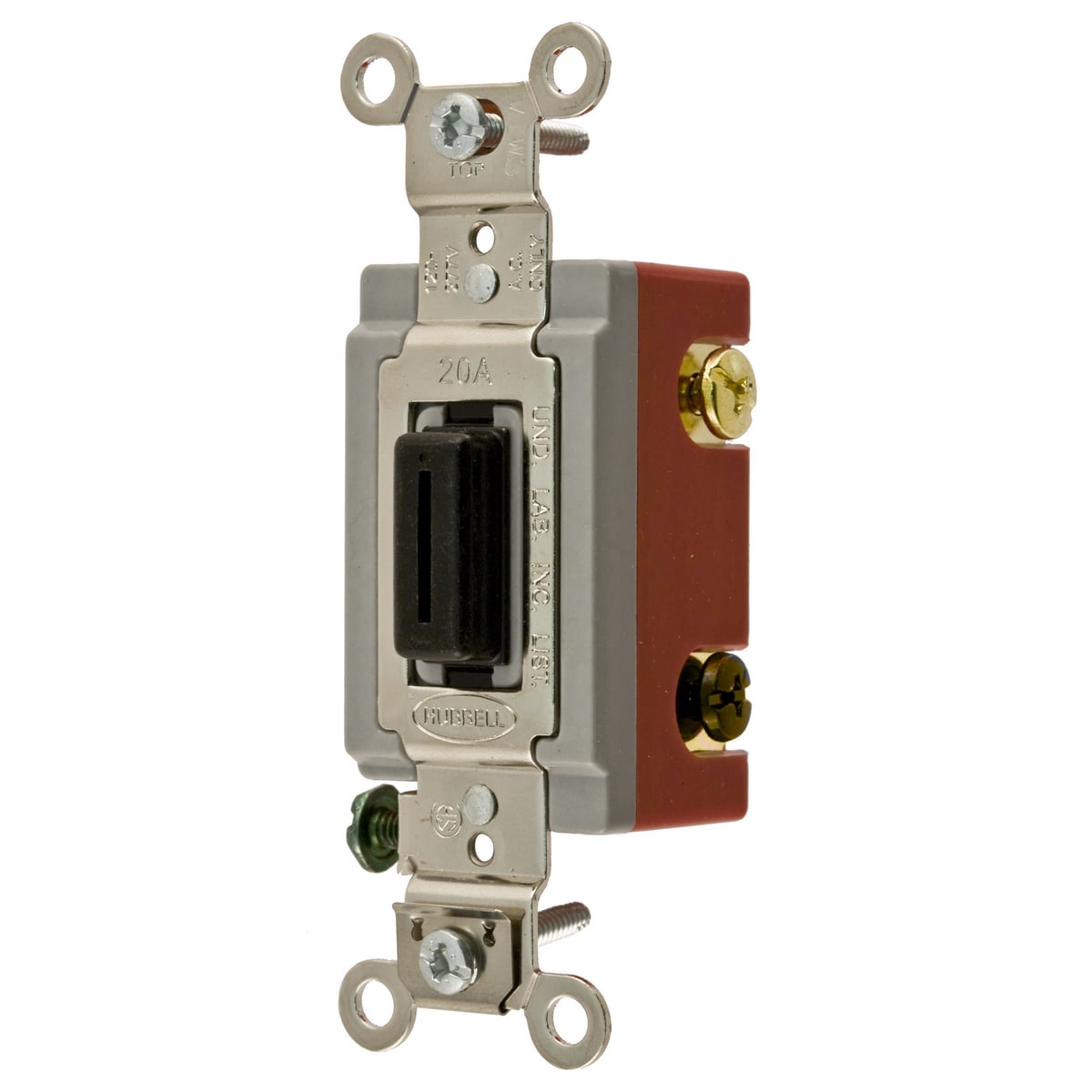 HBL1224L HBL 4-Way Extra Heavy Duty General Purpose Standard Locking Switch, 120 to 277 V AC, 20 A, 5540 W Power Rating, 2-Position Contact
