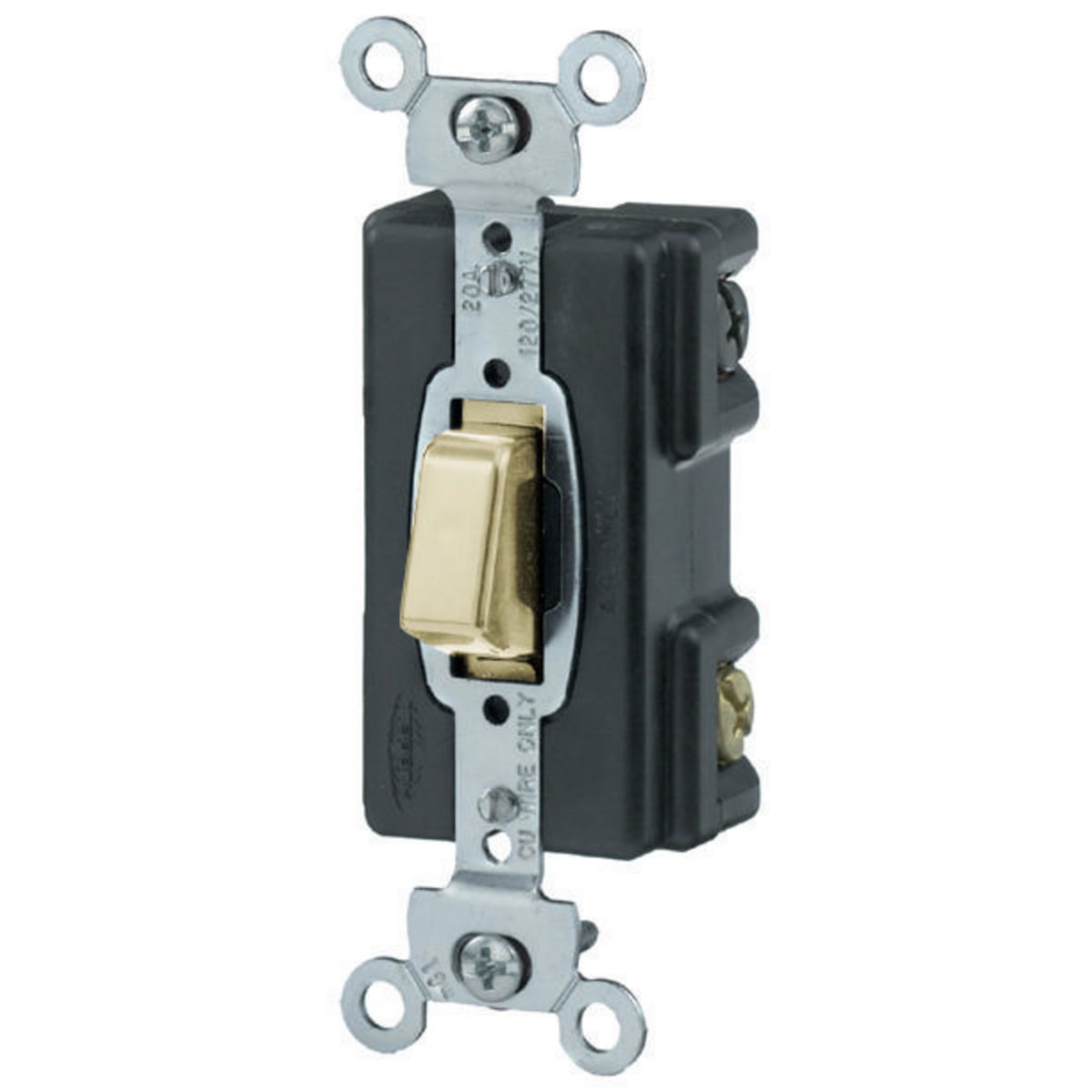 HBL1259I 4-Way General Purpose Heavy Duty Illuminated Standard Pushbutton Switch, 120 V AC, 15 A, 1800 W Power Rating, 2-Position Contact