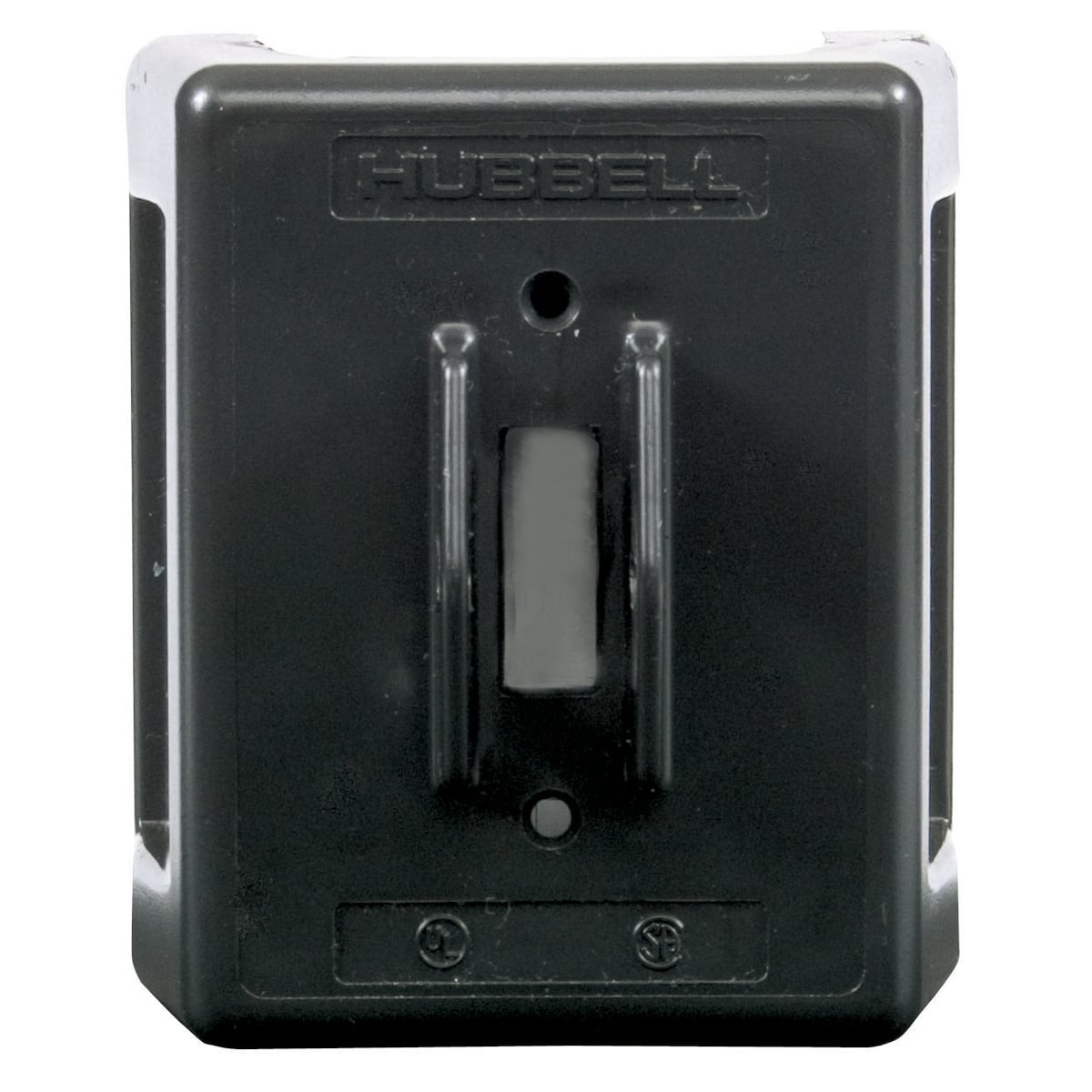 HBL1390 Industrial Grade Non-Fused Non-Metallic Standard Switch Enclosure Only, 4.52 in L x 3.97 in W x 3.43 in D x 4.52 in H, 1 NEMA Rating, Thermoplastic/Steel