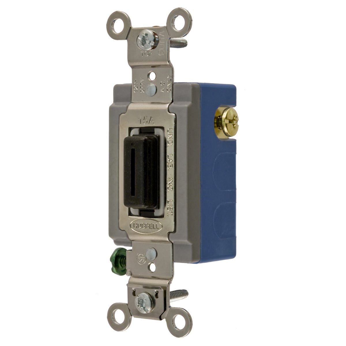 HBL1556L HBL Double Throw Extra Heavy Duty General Purpose Locking Switch, 120 to 277 V AC, 15 A, 4155 W Power Rating