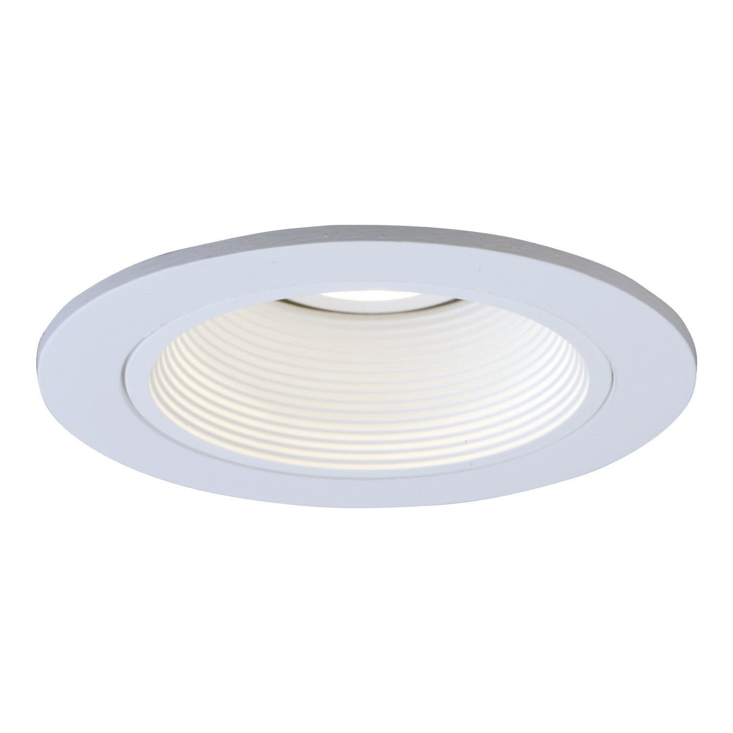 1493W Halo 1493 Tilt Adjustable Low Voltage Round Reflector Trim Ring, 4 in Dia Inside x 5-1/16 in Dia Outside, Incandescent Lamp, For Use With H1499 Housing, Aluminum