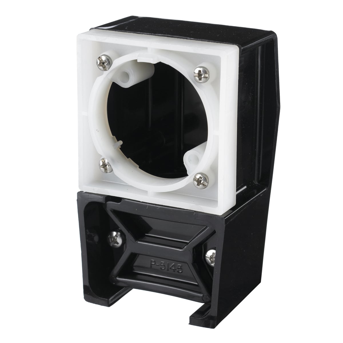 HBL45WAA Portable Standard Sized Cord Mount Angle Adapter, For Use With Twist-Lock Insulgrip 4 and 5-Wire 20/30 A Male Plug and Connector, Screw Terminal, -40 to 75 deg C Operating Temperature, Nylon, White