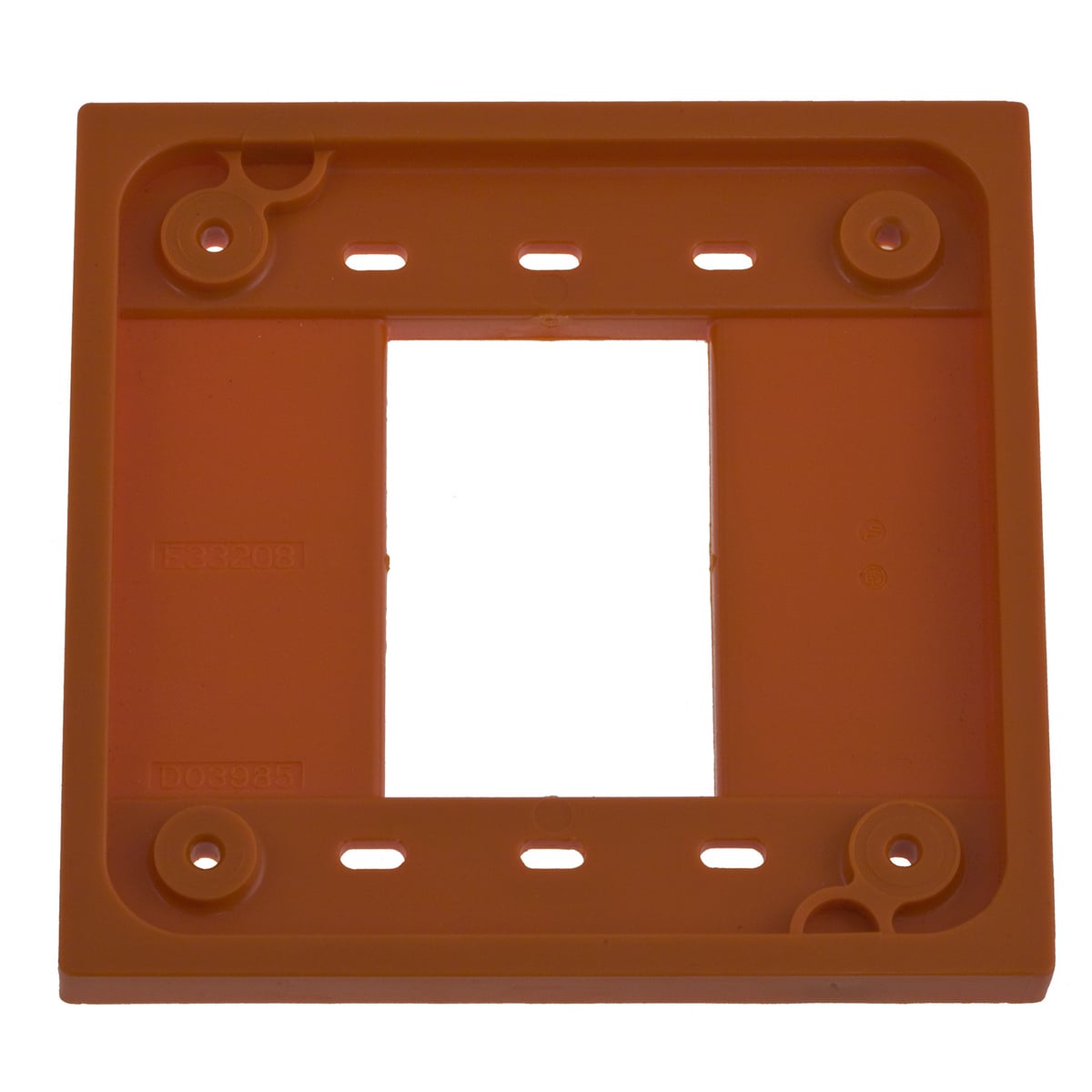 HBL4APO Non-Metallic Straight Blade Standard Quad Receptacle Adapter Plate, 4.78 in L x 0.39 in W x 3.38 in D, For Use With 1, 2-Gang Device Box, QuadPlex Receptacle, Polycarbonate