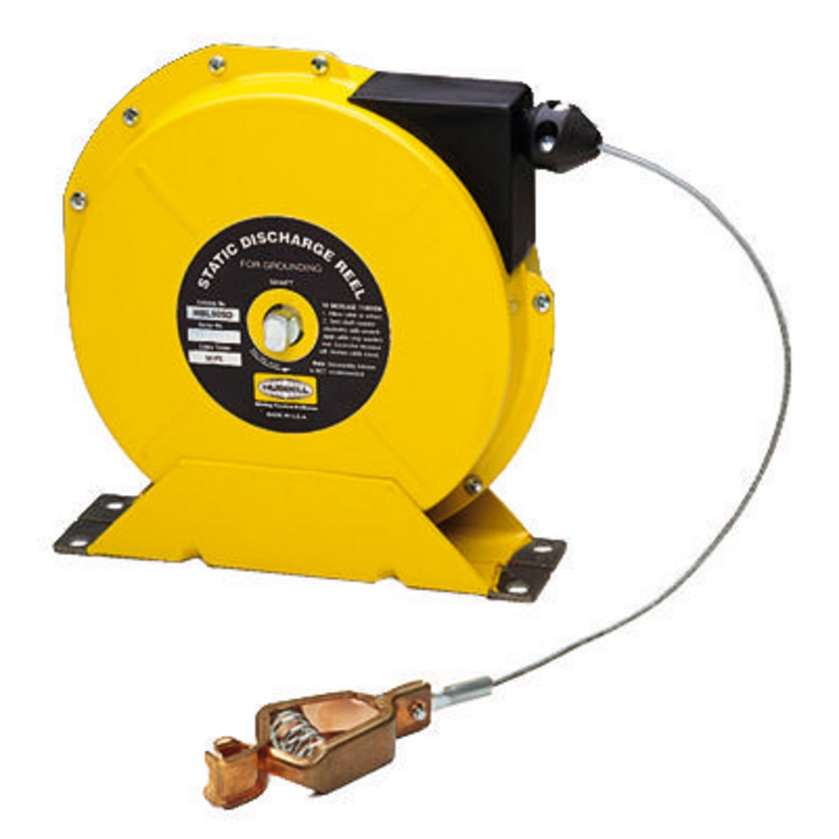 HBL50SD Standard Heavy Duty Single Lead Discharge Reel, 50 ft L Cord, 32 AWG Conductor
