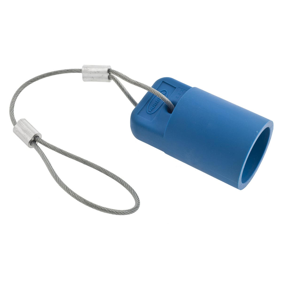 HBLFCAPBL 16 Series 1-Pole Female Heavy Duty Standard SC/PPC Type Cord Mount Pressure Screw Terminal Protective Cap, For Use With 16 Series 300/400 A and 600 V AC/250 V DC Female Devices, Composite, Blue