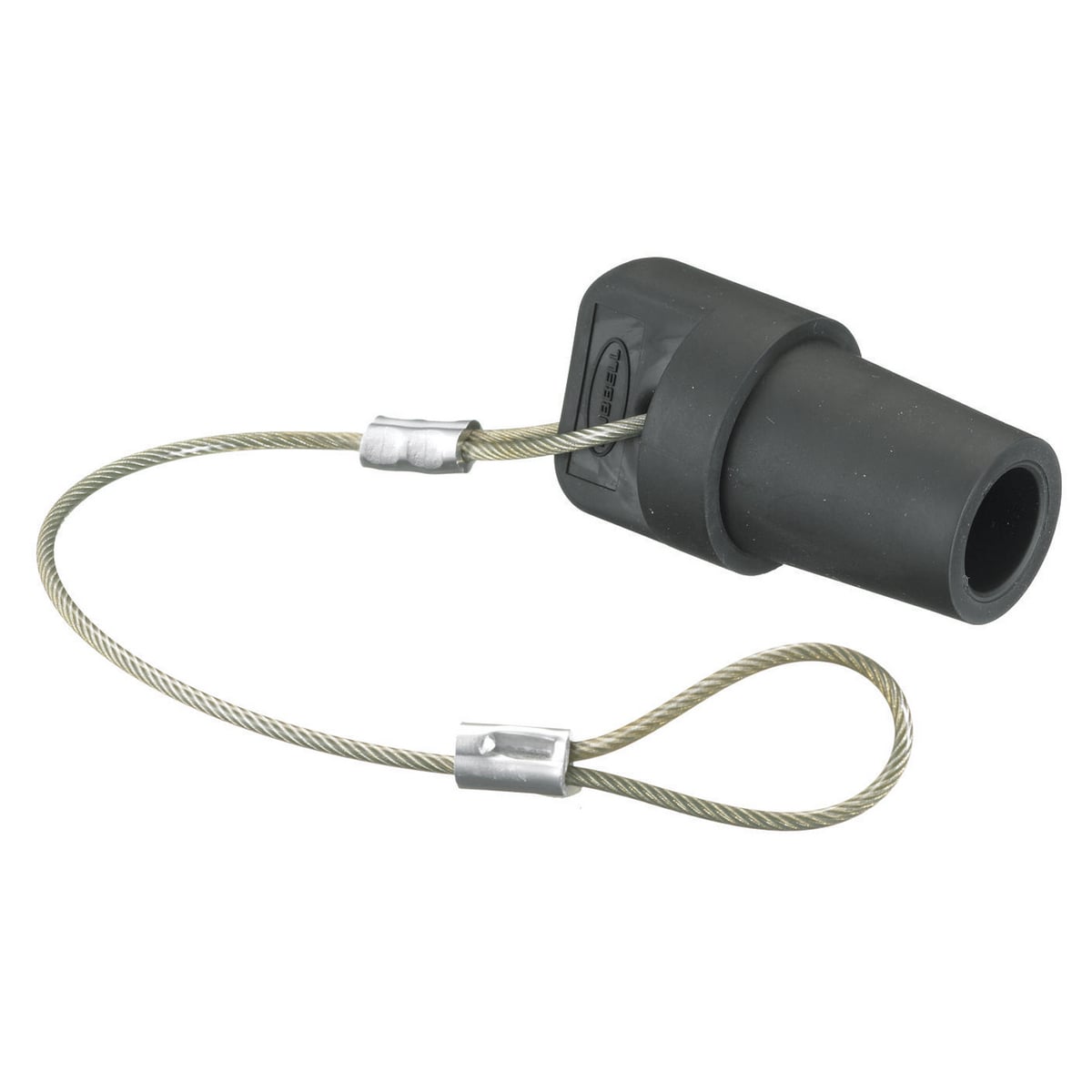 HBLMCAPBK 16 Series 1-Pole Heavy Duty Standard Cord Mount Pressure Screw Terminal Protective Cap, For Use With 16 Series 300/400 A and 600 V AC/250 V DC Male Devices, Composite, Black