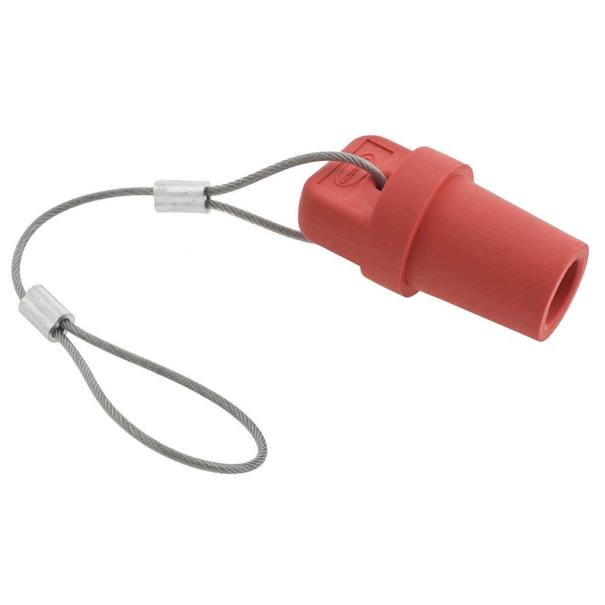 HBLMCAPR 1-Pole Heavy Duty Standard Cord Mount Pressure Screw Terminal Protective Cap, For Use With 16 Series 300/400 A and 600 V AC/250 V DC Male Devices, Composite, Red