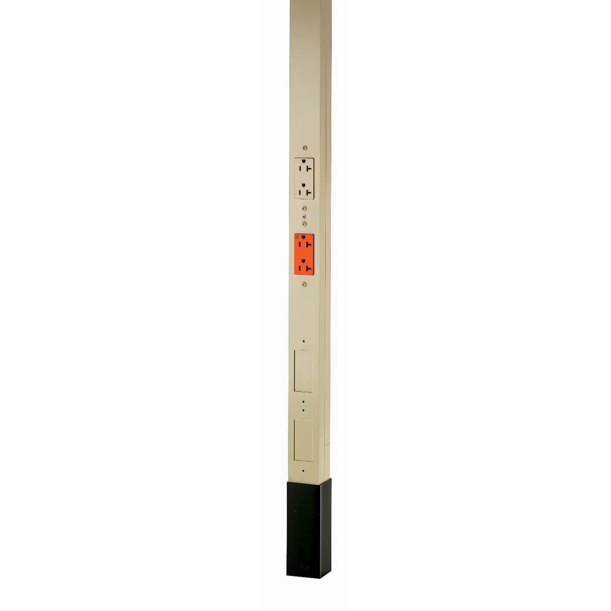 HBLPP10IGAI 3-Service Isolated Ground Pre-Wired Service Pole With ISOLATED GROUND, 10 ft 2 in L x 2.13 in W, Aluminum