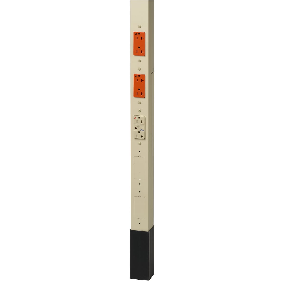 HBLPP10SAI 3-Service Pre-Wired TVSS Version Service Pole With Isolated Ground and Surge Protection, 10 ft 2 in L x 2.13 in W, Aluminum