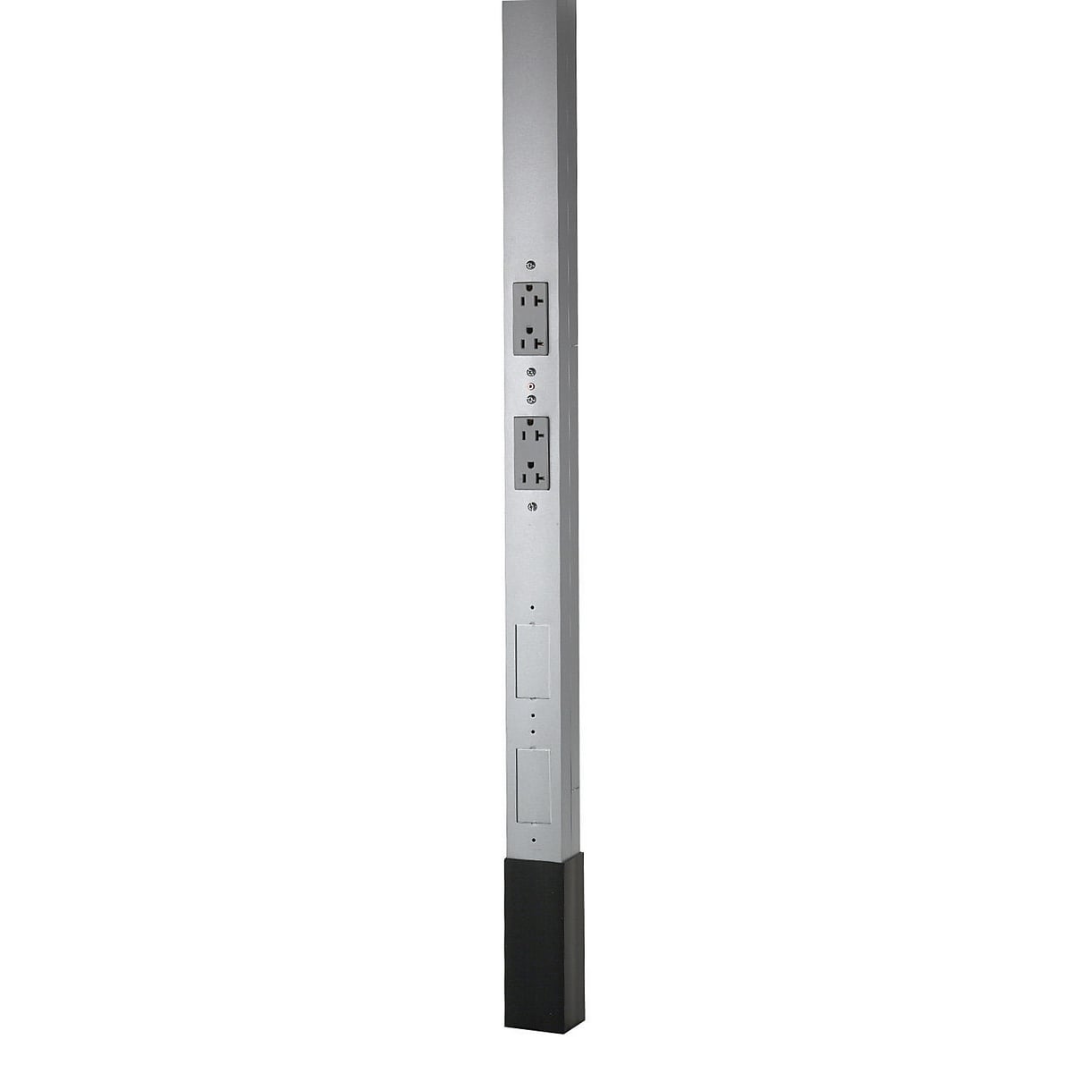 HBLPP12A 3-Service 19-Strands Pre-Wired Service Pole, (2) Receptacles, (2) Knockouts Capacity, 3 Outlets, 12 ft 2 in L x 2.13 in W, Aluminum