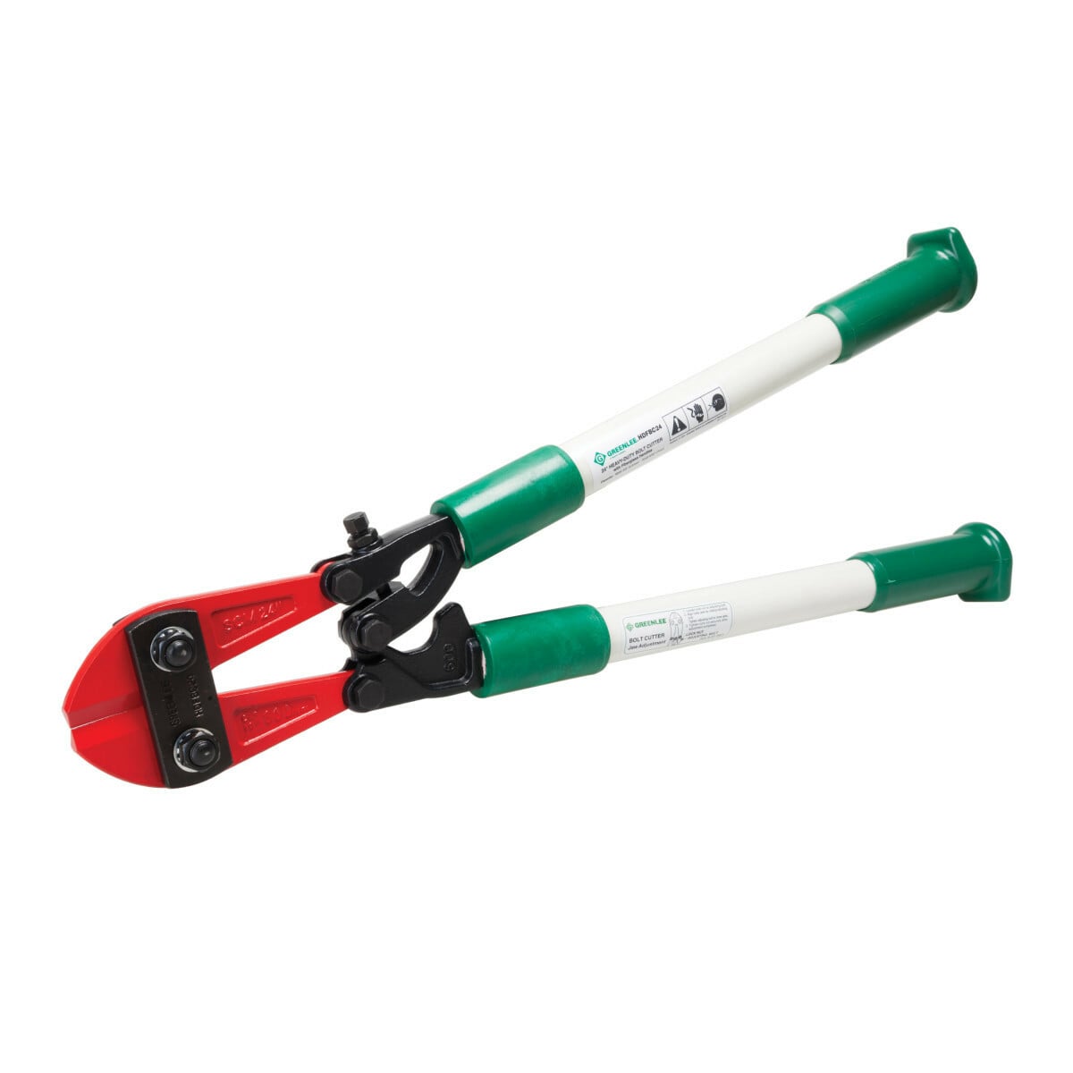 HDFBC24 Heavy Duty Bolt Cutter, 3/8 in at RB85 Hardness Cutting, 24 in OAL, Forged Steel Jaw