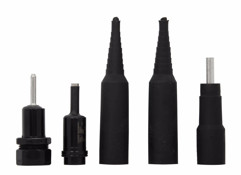 Eaton Bussmann series HEB inline fuse holder, 600V, 30A, Loadside: Copper crimp #8-16; (2) #12-16, Lineside: Copper crimp #8-16; (2) #12-16, Single-pole