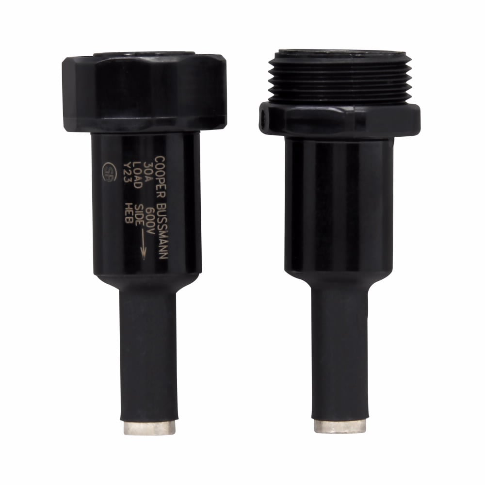 HEB-BB Tron In-Line Non-Breakable Water Resistant Fuse Holder, 600 V, 30 A, 6 AWG, (2) 10 AWG Line, 6 AWG, (2) 10 AWG Load Wire, 1 Pole