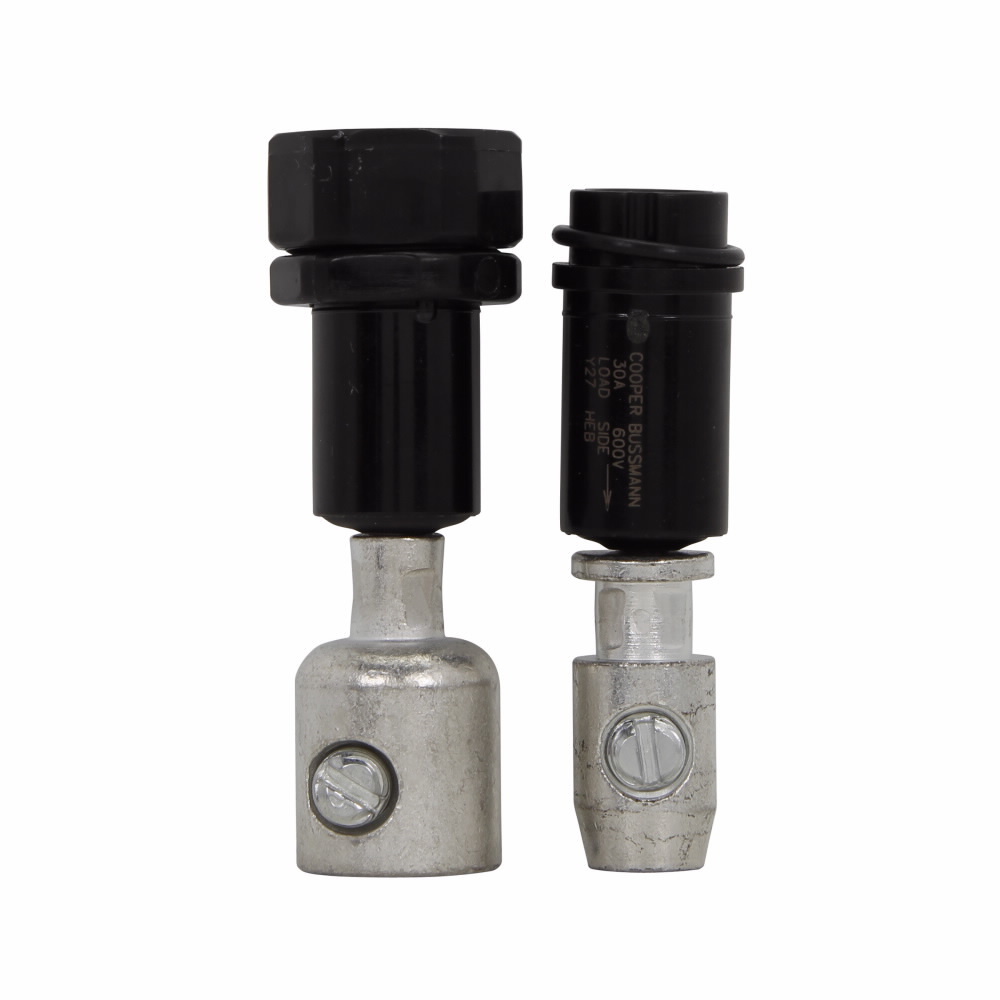 HEB-JK Tron In-line Non-Breakable Water Resistant Fuse Holder, 600 V, 30 A, 2-12 AWG Line, 3 to 8 AWG Load Wire, 1 Pole