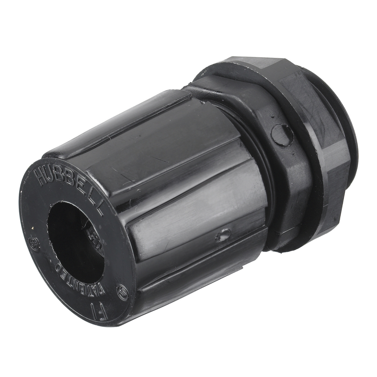 HJ1059BPK25 Miniature Standard Duty Straight Cord Connector, 1/2 in Trade, 1 Conductor, 0.31 to 0.38 in Cable Openings, Nylon