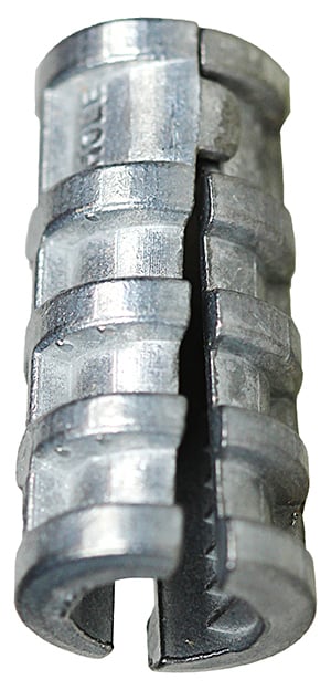 HLS14 Short Lag Shield Anchor, 1/2 in Dia, 1/4 in Drill, Zamak Metal