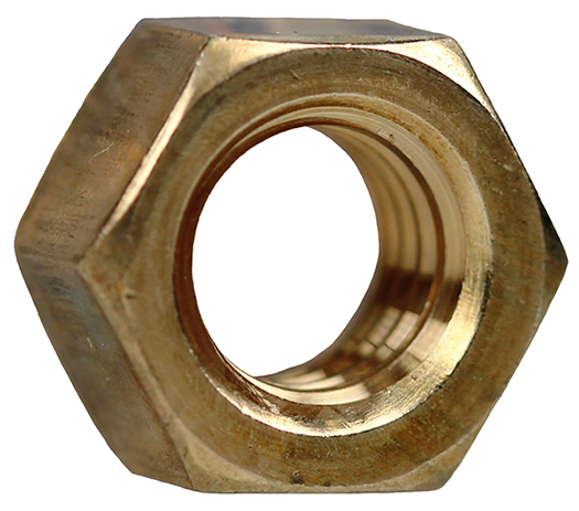 HNBZ12 Finished Hex Nut, 1/2-13, Silicone Bronze