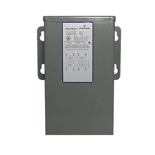 HS1B50 Non-Ventilated Non-Encapsulated Automation Transformer, 240/480 V AC Primary, 120/240 VAC Secondary, 0.5 kVA Power Rating, 60 Hz, 1 Phase