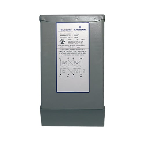 HS1F500B Encapsulated Non-Ventilated Buck Boost Transformer, 120/240 V AC Primary, 24/48 VAC Secondary, 0.5 kVA Power Rating, 50/60 Hz, 1 Phase
