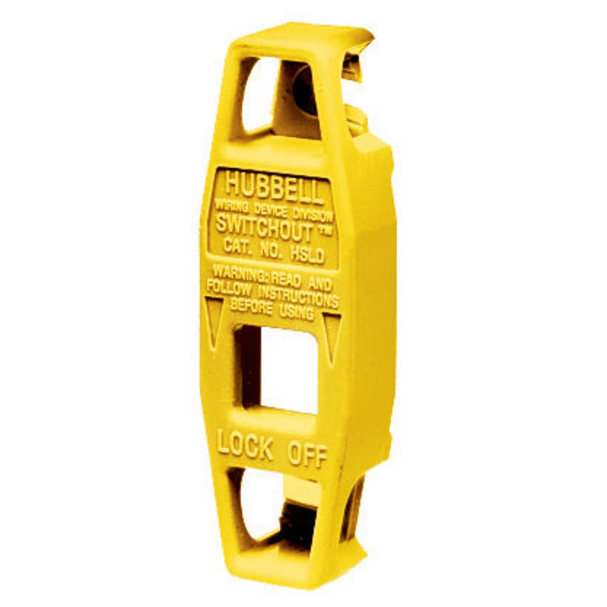 SWITCHOUT HSLDPK2 Standard Lockout Device, For Use With Toggle On/Off Switch, Thermoplastic, Yellow