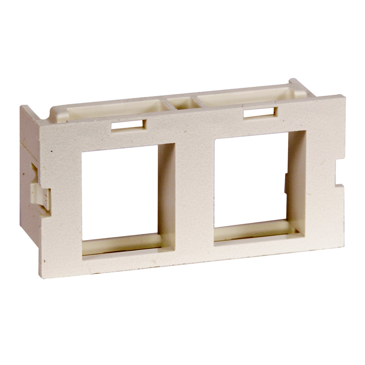 HWM2KI10 1-Unit Front Load Third Party Bezel Wallplate, Snap-Fit Mount, Integration, 1 Gang, 2 Ports