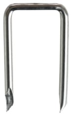 Non-Insulated Flat Top Cable Staples, 3 Conductor #10, #12 and #14 Nonmetallic Sheathed Cable, Bx, Mc and Other Cable, L x W: 1-1/4 x 9/16"