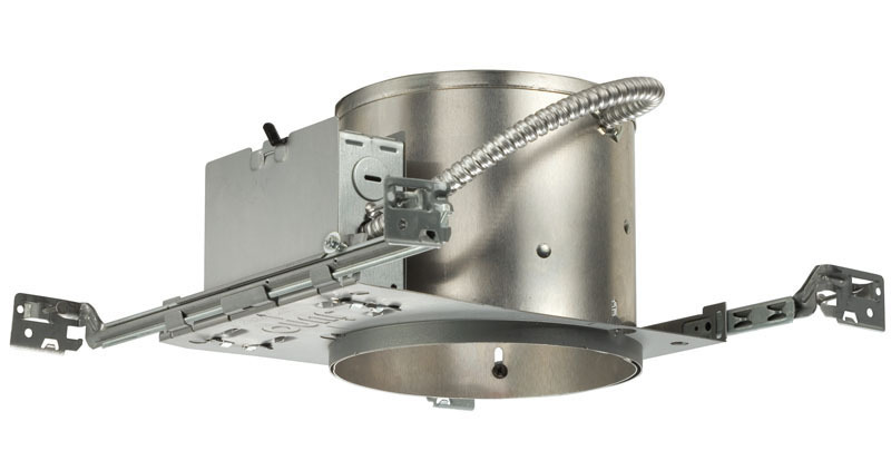 IC21 Shallow Universal Recessed Lighting Housing, Incandescent Lamp, IC Insulation, 120 V AC, 6-7/8 in Ceiling Opening, Aluminum Housing