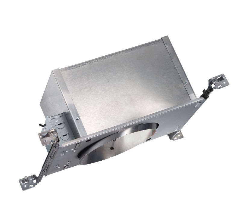 IC928 Sloped Recessed Lighting Housing, Incandescent Lamp, IC Insulation, 120 V AC, 6-9/16 x 8-7/32 in Ceiling Opening, Aluminum Housing