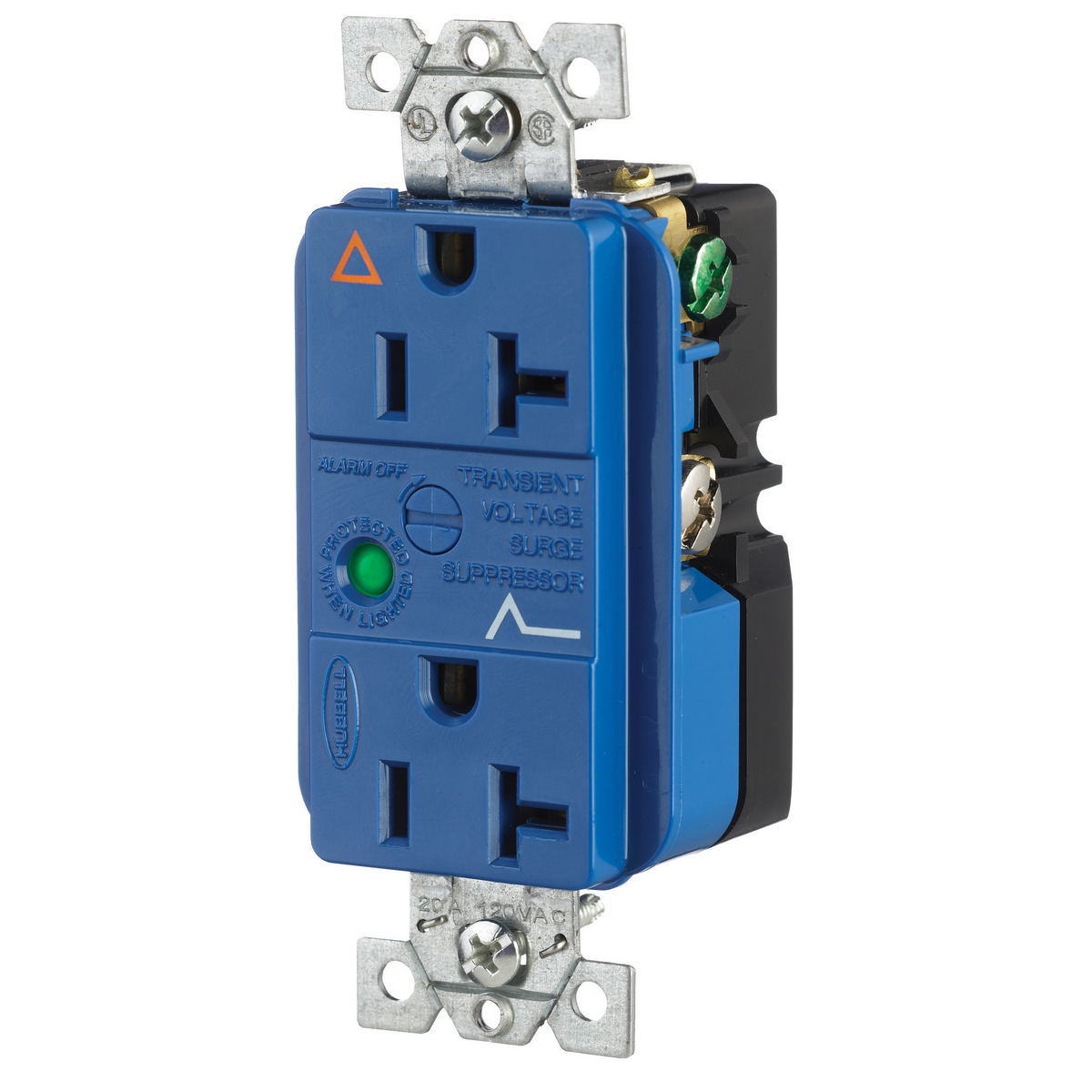 IG5362SA IG Series Isolated Ground Standard Duplex Receptacle, 125 V AC, 20 A, 60 Hz, 1 Phase