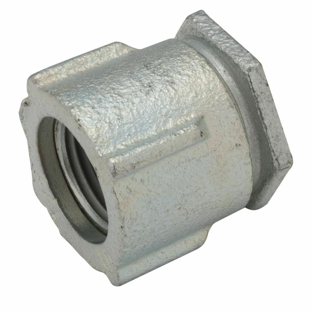 1504 3-Piece Conduit Coupling, 1 in, For Use With IMC/Rigid Conduit, Steel, Electro-Plated Zinc