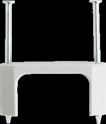 Insulated Service Entrance Staple, #4/0 Type Seu, 0.855 x 1.500", Gray
