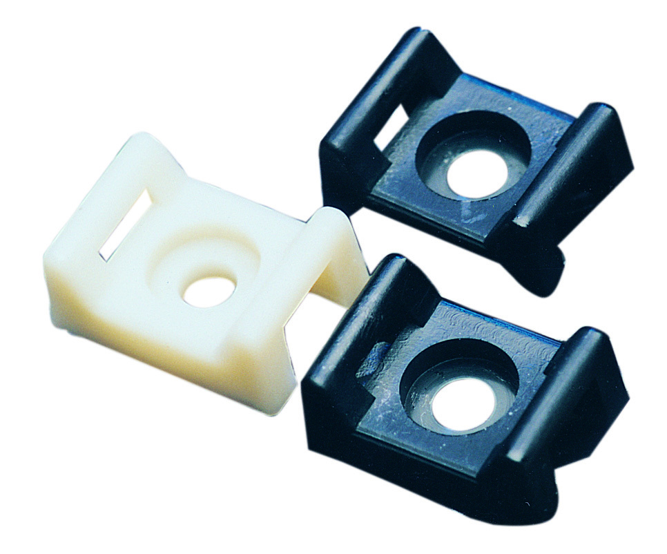 IT1SMB-C0 Standard Screw Mounting Base, Threaded Mount, 0.19 in W Tie, Nylon, UV Black